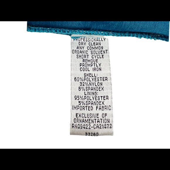 Jessica McClintock Gunne Sax Womens 1 Dress Vintage Strapless Prom Teal HTF - Picture 8 of 9